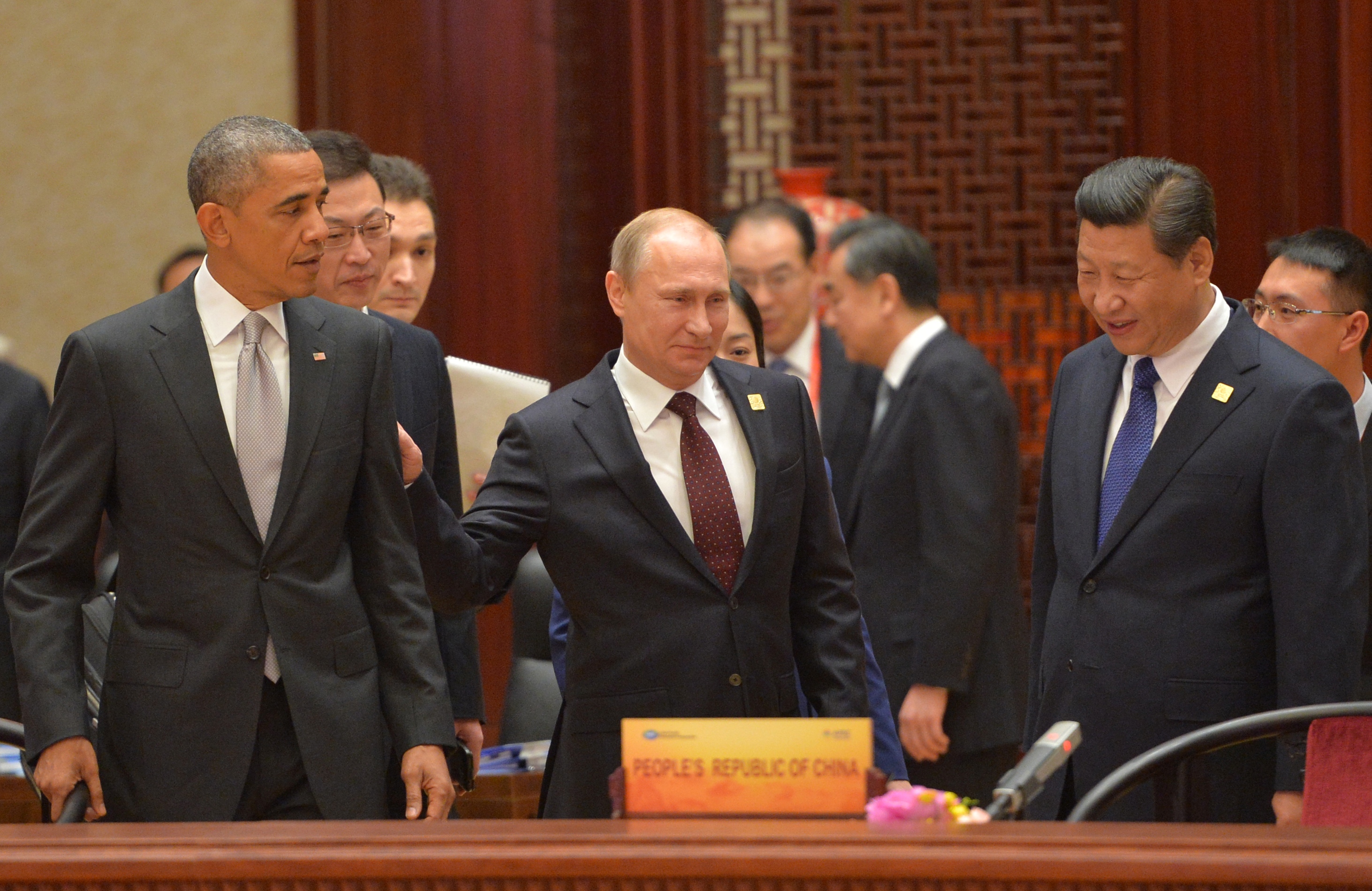 Vladimir Putin, Barack Obama, Xi Jinping